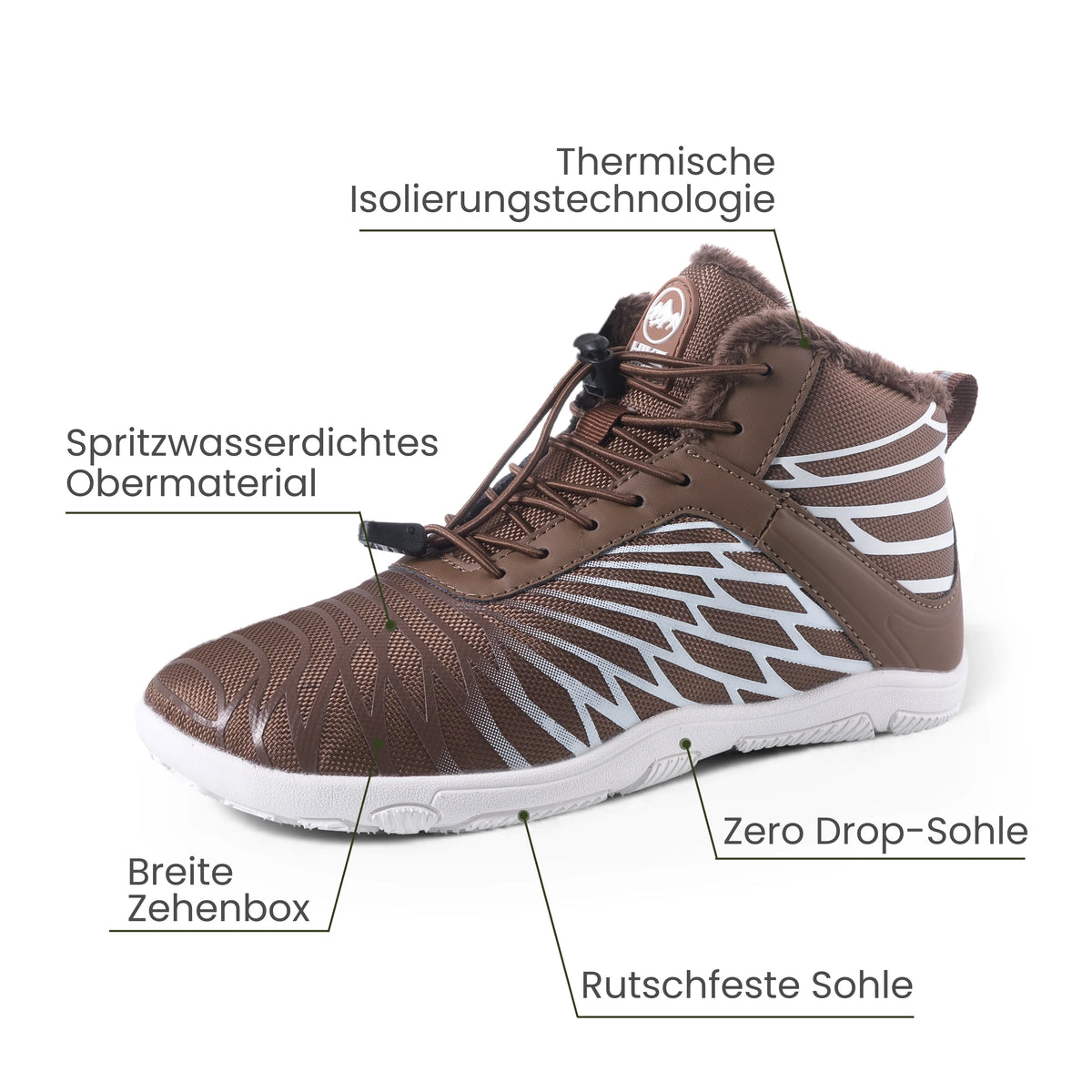 Lorax Comfort – Ergonomic & Supportive Winter Barefoot Shoes